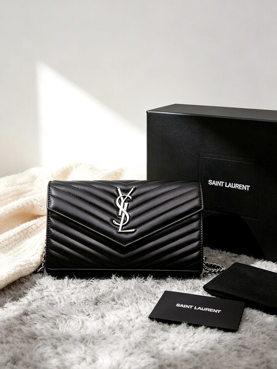 None Handbags - Saint Laurent Envelope Medium Bag
